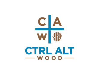 ctrl alt wood logo design by jafar