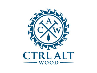 ctrl alt wood logo design by iamjason