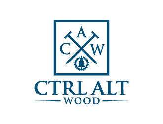 ctrl alt wood logo design by iamjason