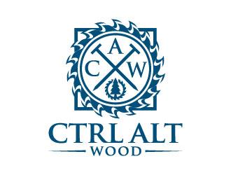 ctrl alt wood logo design by iamjason