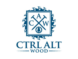 ctrl alt wood logo design by iamjason