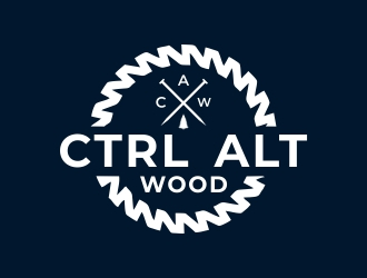 ctrl alt wood logo design by DMC_Studio