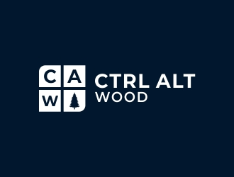 ctrl alt wood logo design by DMC_Studio