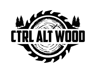 ctrl alt wood logo design by pilKB