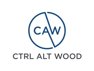 ctrl alt wood logo design by GassPoll