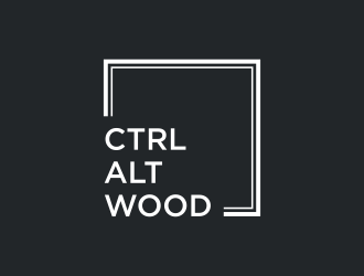 ctrl alt wood logo design by GassPoll