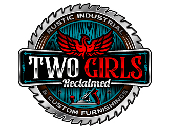 Two Girls Reclaimed logo design by Suvendu