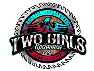 Two Girls Reclaimed logo design by DreamLogoDesign