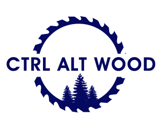 ctrl alt wood logo design by PMG