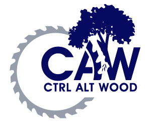 ctrl alt wood logo design by PMG