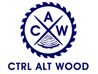 ctrl alt wood logo design by PMG