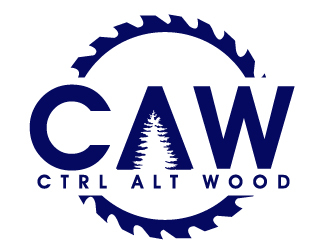 ctrl alt wood logo design by PMG