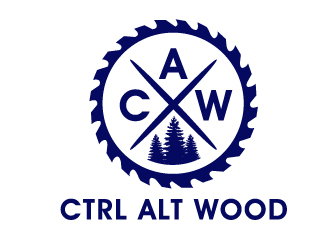 ctrl alt wood logo design by PMG