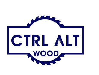 ctrl alt wood logo design by PMG