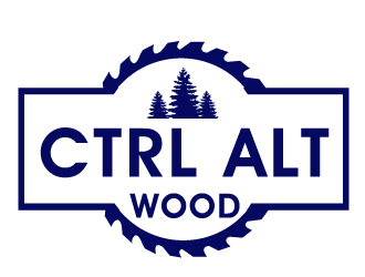 ctrl alt wood logo design by PMG