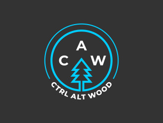 ctrl alt wood logo design by ngattboy