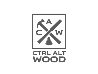 ctrl alt wood logo design by adm3