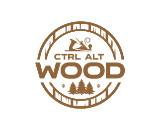 ctrl alt wood logo design by adm3