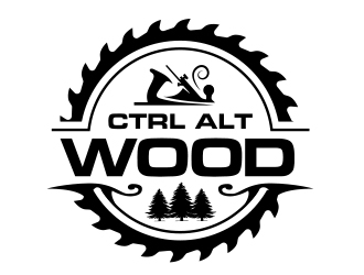 ctrl alt wood logo design by adm3