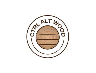 ctrl alt wood logo design by Rexi_777