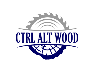 ctrl alt wood logo design by M J