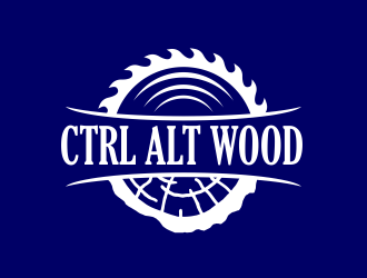 ctrl alt wood logo design by M J