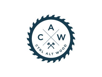 ctrl alt wood logo design by fillintheblack