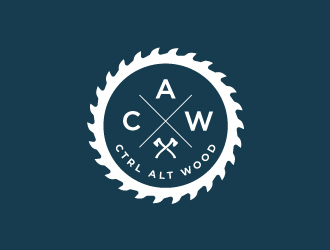 ctrl alt wood logo design by fillintheblack