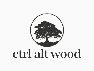 ctrl alt wood logo design by falah 7097