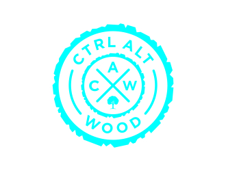 ctrl alt wood logo design by indomie_goreng