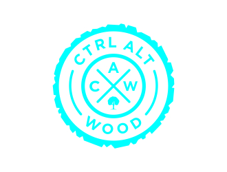 ctrl alt wood logo design by indomie_goreng