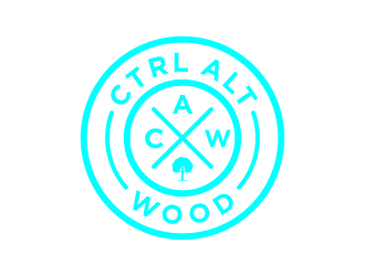 ctrl alt wood logo design by indomie_goreng