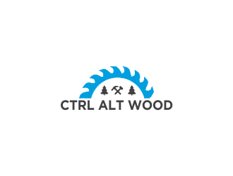 ctrl alt wood logo design by MUNAROH