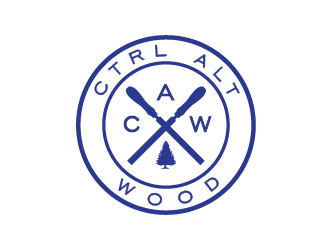 ctrl alt wood logo design by usef44