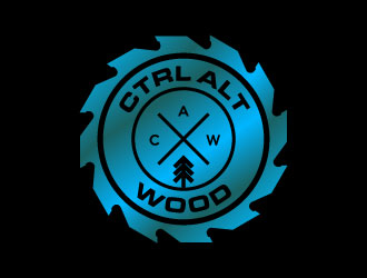 ctrl alt wood logo design by bernard ferrer