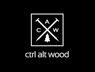 ctrl alt wood logo design by kunejo