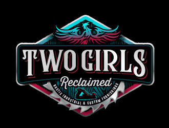 Two Girls Reclaimed logo design by SOLARFLARE