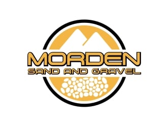 Morden Sand and Gravel  logo design by protein