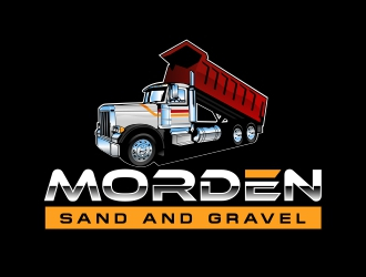 Morden Sand and Gravel  logo design by rizuki