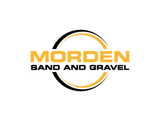 Morden Sand and Gravel  logo design by wongndeso