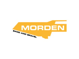 Morden Sand and Gravel  logo design by wongndeso