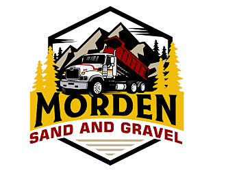 Morden Sand and Gravel  logo design by scriotx