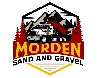 Morden Sand and Gravel  logo design by scriotx