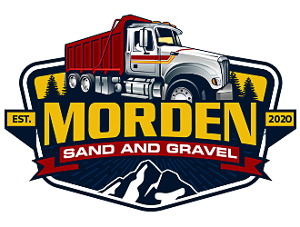 Morden Sand and Gravel  logo design by scriotx