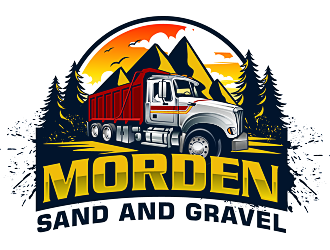 Morden Sand and Gravel  logo design by scriotx