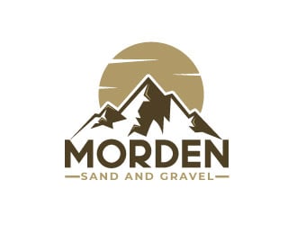 Morden Sand and Gravel  logo design by Webphixo