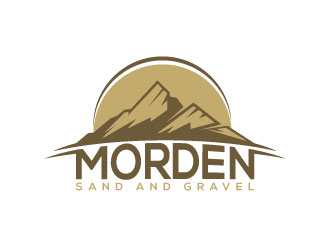 Morden Sand and Gravel  logo design by Webphixo