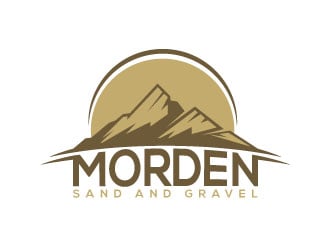 Morden Sand and Gravel  logo design by Webphixo