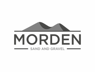 Morden Sand and Gravel  logo design by EkoBooM