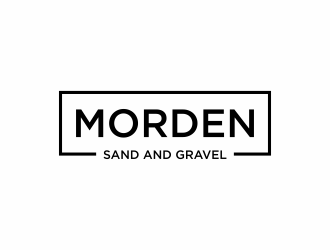 Morden Sand and Gravel  logo design by EkoBooM